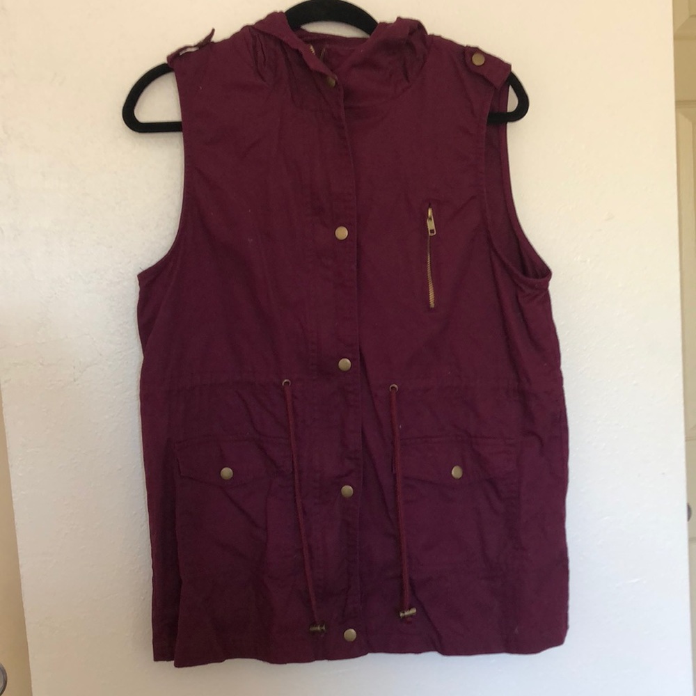 Snap and Zipper Vest